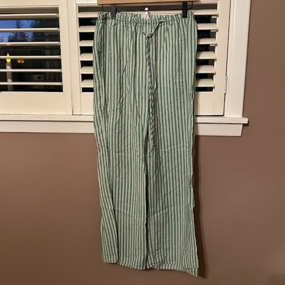 Sienna Sky Other - NWOT Sienna Sky Green Striped Pajama Pants